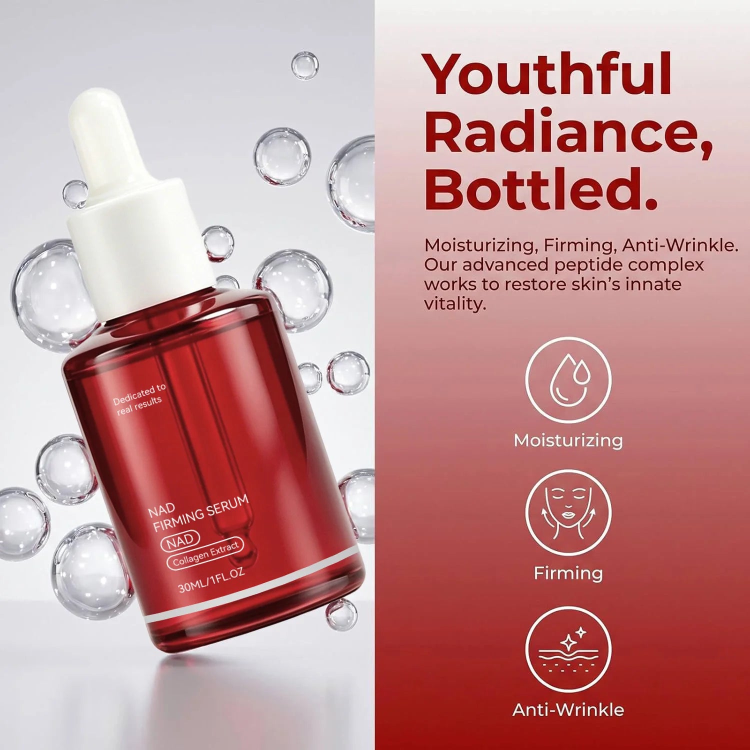 NAD+ Firming Serum Collagen Extract & Peptides Facial Serum 30ml
