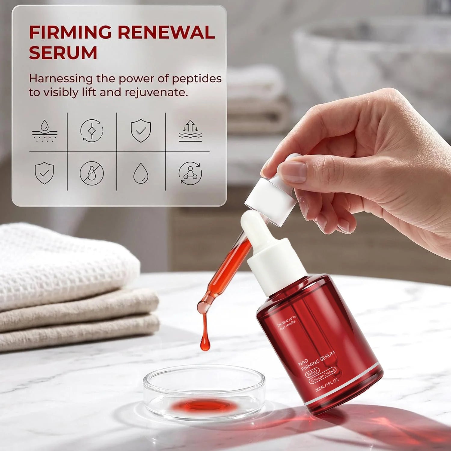 NAD+ Firming Serum Collagen Extract & Peptides Facial Serum 30ml